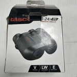 Tasco Essentials 8-24X25 Black Porro Zoom Binoculars, Weather-proof (ES82425Z). Fixed Price $50.00.