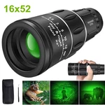16X52 Monocular Dual Focus Zoom Rubber Armored Telescope Outdoor Hunting Camping. Fixed Price $13.82.