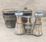 Antique Opera Glasses Binoculars Chevalier Paris Mother Of Pearl And Brass 1890. Fixed Price $89.94.