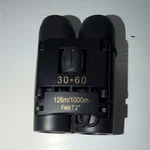 Compact 30X60 Binoculars Porro Prism 126M/1000M Field 7.2 Coated Lens Black. Fixed Price $90.00.