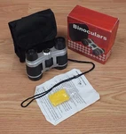 Target Store Brand Black & Silver Binoculars W/ Neck Strap Case *in Box*. Fixed Price $33.08.