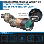 Barska Blackhawk + Mossy Oak Camo Spotting Scope / Binoculars Monocular. Fixed Price $212.99.