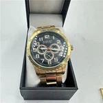 August Steiner Gold-tone Men's Watch AS8060YG With Box And Xtra Links. Fixed Price $25.59.