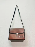 Vintage Bushnell Binocular Case Brown Black Shoulder Strap Field Optics Bag. Fixed Price $19.99.