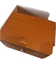 Omega Wooden Lux Watch Box Replacement Manual With Red Travel Case Fast Ship. Fixed Price $129.99.