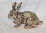 Rabbit Figurine Antique Gold Lustre Vintage Solid Brass Bugs Bunny Hare Cute. Fixed Price $40.29.