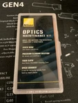 Nikon Optics Maintenance Kit Static Wisk, Cleaning Solution, Cloth, Speck Grab. Fixed Price $5.99.