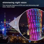Premium 8X20 Hd Night Mini Pocket Monocular Telescope For Hike Viewing Equipment. Fixed Price $44.36.