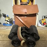 Vintage Bushnell 7X35 Triple Tested Binoculars 5.5" Tall With Leather Case. Fixed Price $20.00.