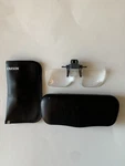 Carson Clip & Flip Magnifier Lenses (+3.00 Diopter / 1.75X) With 2 Cases Bundle. Fixed Price $10.00.