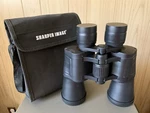Sharper Image 7X50 297FT 1000YDS Coated Optics Binoculars - Black W/ Case. Fixed Price $15.25.
