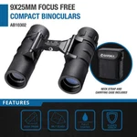 Barska Focus Free 9X 25MM Lens Compact Mini Pocket Binoculars With Bag AB10302. Fixed Price $42.48.