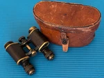 1894 1897 Bausch & Lomb Psp 7X Field Glass Binoculars W/original Leather Case. Fixed Price $125.00.