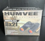 Humvee 8X21 Rubber Armor Compact Hunt Binocular W/ Anti-reflect Ruby Red *new*. Fixed Price $14.99.