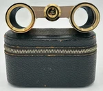 Vintage Mother Of Pearl & Gold Bushnell 3 Coated Opera Glasses W/case AB208. Fixed Price $22.22.
