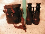 Anitque Lemaire Wwi Military Binoculars Paris With Case Vintage Work Fabt. Fixed Price $59.95.