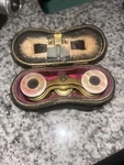 Antique Mother Of Pearl Opera Glasses: Marchand Paris Binoculars. Fixed Price $120.00.