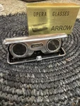 Vintage Arrow Folding Green Binoculars Opera Glasses Crystar Lens Japan. Fixed Price $14.00.