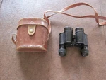 Vintage- Binoculars -4X20 With Original Leather Carry Case- By Prerov-preowned. Fixed Price $45.00.