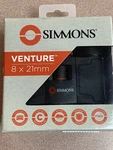 Simmons Venture 8X21MM Black Binoculars 897821R **brand New**. Fixed Price $29.99.