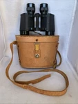 Vintage Brown Leather Binocular Case Shoulder Strap Hard Shell Stellar. Fixed Price $34.00.