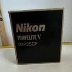 Nikon Travelite 10X25CF Compact Roof Prism Multi-coated Binoculars Black. Fixed Price $35.15.