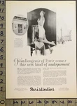 1927 Parisundies Langeais Lingerie Corset Hosiery Flapper Bob Ad 28825. Fixed Price $28.95.