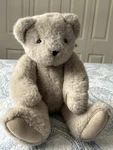 Vintage 1997 Original Vermont Teddy Bear 16" Plush Light Brown Jointed. Fixed Price $13.99.