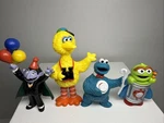 Vintage Jhp Pvc Sesame Street Big Bird With Binoculars Plus Others!! Lot Of 4. Fixed Price $22.99.
