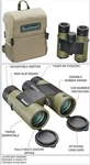 Bushnell Prime 10X42 Waterproof Binocular And Vault Caddy Combination Pack. Fixed Price $150.00.