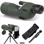 Green Multi-platform Long Focal Zoom Spotting Scope 25-75X60 With Tripod. Fixed Price $85.00.
