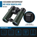 Barska 10X 34MM Best Golf Waterproof Binoculars With Strap & Carry Case, AB12524. Fixed Price $122.19.