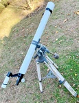 Vintage Monolux 4380 D=60MM F=910MM Astronomical Telescope Mount & Wooden Tripod. Fixed Price $161.99.