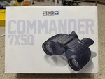 Steiner 2304 Commander 7X50MM Porro Prism Black Rubber Armor. Fixed Price $599.99.