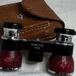 Vintage Hamilton Opera Glasses Binoculars Leather Case 2.5X25 Japan. Fixed Price $149.87.