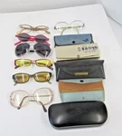 Seven Vintage Eye Glasses Lot Optical Skool Cate Scala Tura With 5 Cases. Fixed Price $79.95.