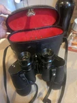 Vintage Stellar Binoculars 7X50 Coated Optics, W/ Leather Strap And Case. Fixed Price $16.99.