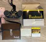 Vintage Mint Bushnell Banner Binoculars 7X35 Wide Angle Insta Focus 1987. Fixed Price $125.00.