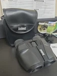 Bushnell Powerview 7-15X25 Zoom Binoculars Compact Porro Prism 13-7125CW Complet. Fixed Price $50.00.