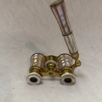 Antique Opera Glasses French Mother Of Pearl & Brass Lemaire Fi Paris W/ Handle. Fixed Price $179.52.