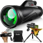 Pankoo 12X60 High Power Monocular With Smartphone Adapter And Tripod Black. Fixed Price $71.99.