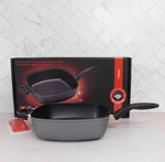 Swiss Diamond Classic Nonstick Deep Square Grill Pan, 11 Inch - New. Fixed Price $139.95.