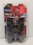 Meade Mini Folding Roof Prism Binocular B120046 Travel View 10X32 New Sealed. Fixed Price $70.00.