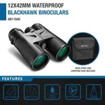 Barska AB11840 Zoom 12X 42MM Blackhawk Waterproof BAK4 Prism Lens Binocular. Fixed Price $119.99.