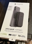 Mophie Juice Pack Connect 5000MAH Portable Battery For Qi-enabled Phones Black. Fixed Price $12.70.