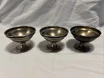 1800S Quadruple Silverplate Sherbet Cups Triple Cartouche Pseudo Hallmark. Fixed Price $157.50.
