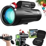 12X50 Monoculars For Adults High Powered Low Light Binocular One Eye Gift Black. Fixed Price $33.99.