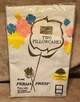 New Nos Vintage Sears Exclusive Perma Prest White Pillow Cases Nip Classic. Fixed Price $24.99.