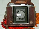 Vintage Minolta 19973 Occupied Japan Semi Folding 35MM Camera With Leather Case. Fixed Price $109.00.