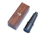 Deluxe Class Oil Rubbed Bronze Antique Admiral's Spyglass Telescope 27" With Ros. Fixed Price $199.91.